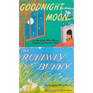 Lot of 2 MARGARET WISE‎ BROWN Hardcover Board Books Goodnight Moon/Runaway Bunny